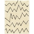 thumbnail image 1 of Linon Home Décor Morocco Shaggy Area Rug or Runner Collection, Ivory and Black, 2' x 3', 1 of 4