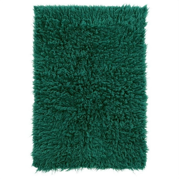 Linon Home Décor New Flokati Area Rug Collection, Emerald Green, 5 x 8