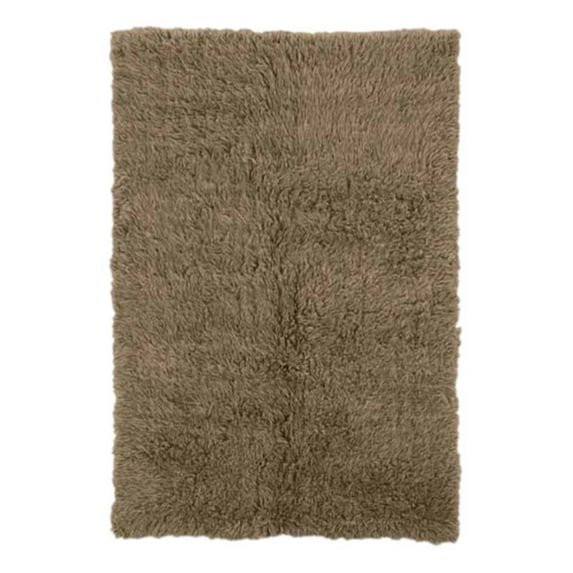 Linon Home Décor New Flokati Area Rug Collection, Mushroom, 10 x 16