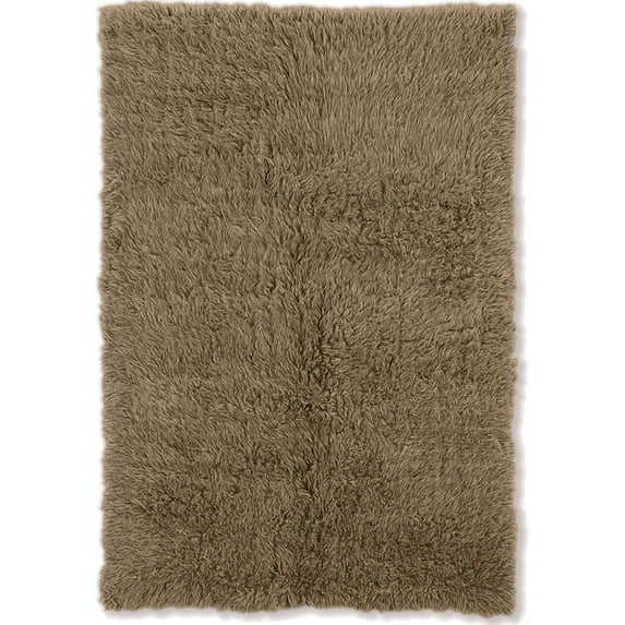 Linon Home Décor New Flokati Area Rug Collection, Mushroom, 5 x 8