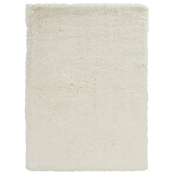 Linon Home Décor Pastel Shaggy Area Rug Collection, White, 8' x 10'