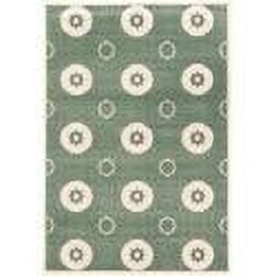 Linon Home Décor Prisma Area Rug Collection, Aqua and White, 5.25' x 7.5'