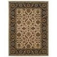 thumbnail image 1 of Linon Home Décor Trio Traditional Area Rug Collection, Ivory and Black, 5' x 7', 1 of 3