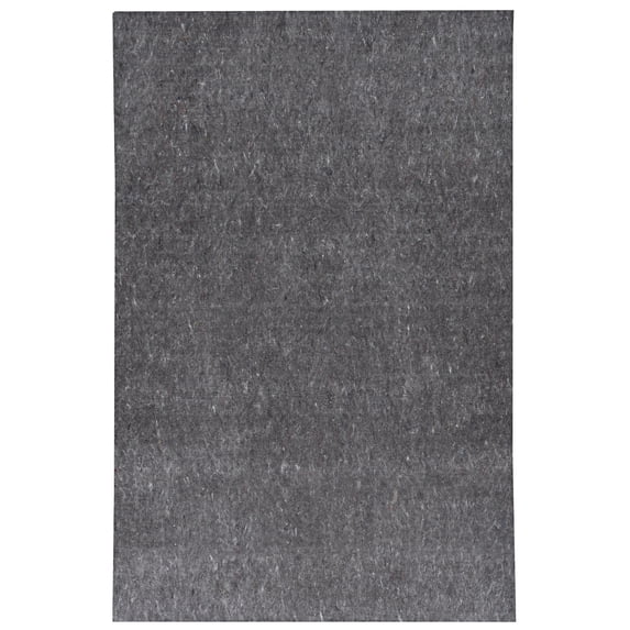 Contemporary Home Living 2' x 4' Dual Side Solid Area Throw Rug Pad - Gray