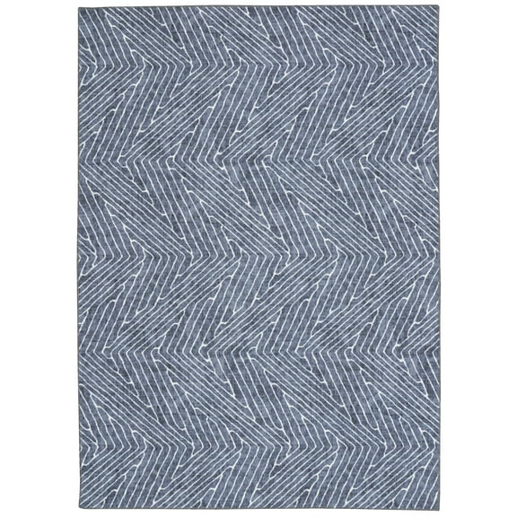 Linon Home Décor Washable Fuller Area Rug or Runner Collection, Gray and Ivory, 2' x 3'