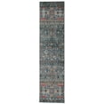 thumbnail image 1 of Linon Home Décor Washable Grant Area Rug or Runner Collection, Teal and Ivory, 2' x 8', 1 of 19