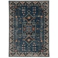 thumbnail image 1 of Linon Home Décor Washable Larson Area Rug or Runner Collection, Navy and Ivory, 2' x 3', 1 of 8