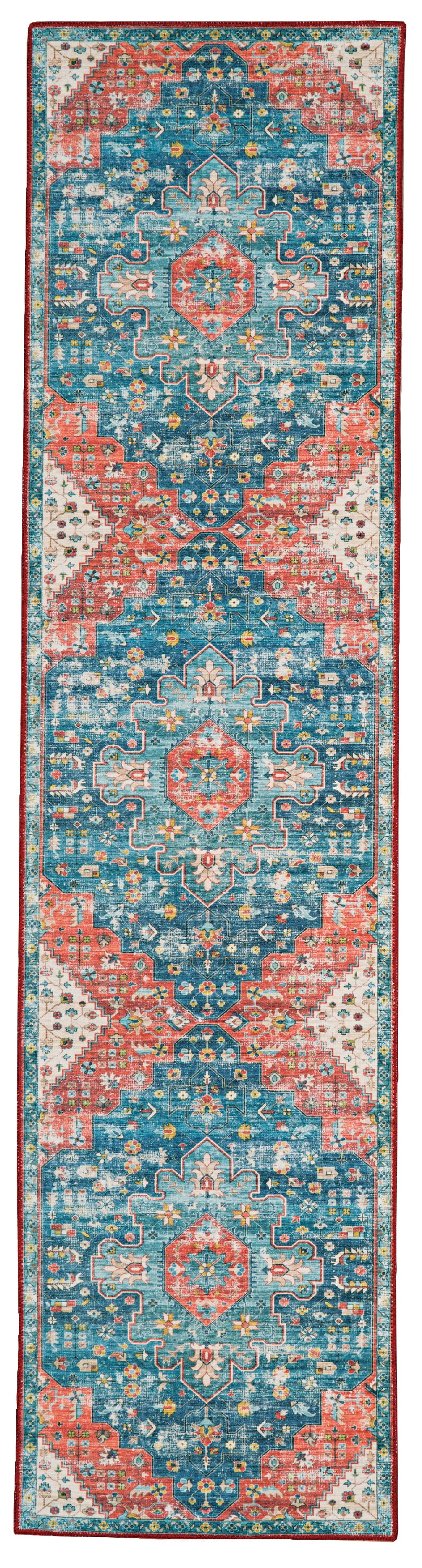 Linon Indoor Outdoor Washable Beck Polyester Area 5'x7' Rug in