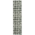 thumbnail image 1 of Linon Home Décor Washable Maybell Area Rug or Runner Collection, Ivory and Black, 2' x 8', 1 of 7