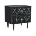 thumbnail image 1 of Linon Geo 2-Drawer Texture Nightstand, Multiple Finishes, 1 of 19