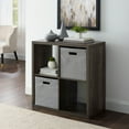 thumbnail image 1 of Galli 4 Cubby Storage Cabinet Grey, 1 of 3