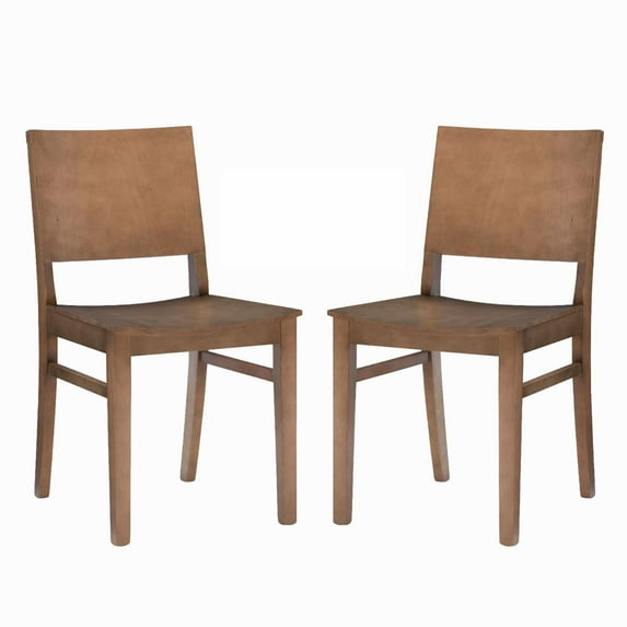 Linon Home Decor 33.38 x 18 x 21.75 in. Devin Side Chair, Natural - Set of 2
