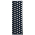 thumbnail image 1 of Linon Home Decor Allegra Blount Polka Dot Area Rug Blue,Grey 2'6" x 8' 8' Runner Accent Living Room,Bedroom,Entryway Rectangle,Runner, 1 of 6