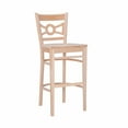 thumbnail image 1 of Linon Home Decor BS293UNFIN02ASU 44 x 18.5 x 20 in. Teresa Barstool - Unfinished - Set of 2 - Pack of 2, 1 of 9