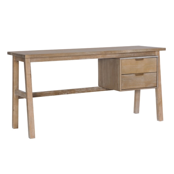 Linon Home Decor DK100NAT01U 30 x 60 x 20 in. Klein Natural Side Storage Desk