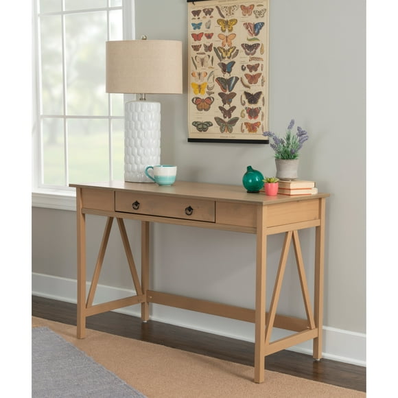 Linon Home Decor Elaine Driftwood Writing Desk