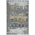 thumbnail image 1 of Linon Home Decor Elixir Area Rug Collection, Gray and Turquoise, 2' x 3', 1 of 5