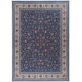 thumbnail image 1 of Linon Home Decor Emerald Area Rug Collection, Blue and Ivory, 5' x 7', 1 of 6