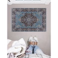 thumbnail image 1 of Contemporary Home Living 2.25' x 3.25' Geometric Medallion Area Throw Rug - Navy Blue and Blue, 1 of 7