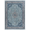 thumbnail image 1 of Linon Emerald Blue & Ivory 6.7x9.7 Area Rug, 1 of 10