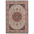 thumbnail image 1 of Linon Emerald Cream and Copper 6'7" x 9'7" Area Rug, 1 of 9