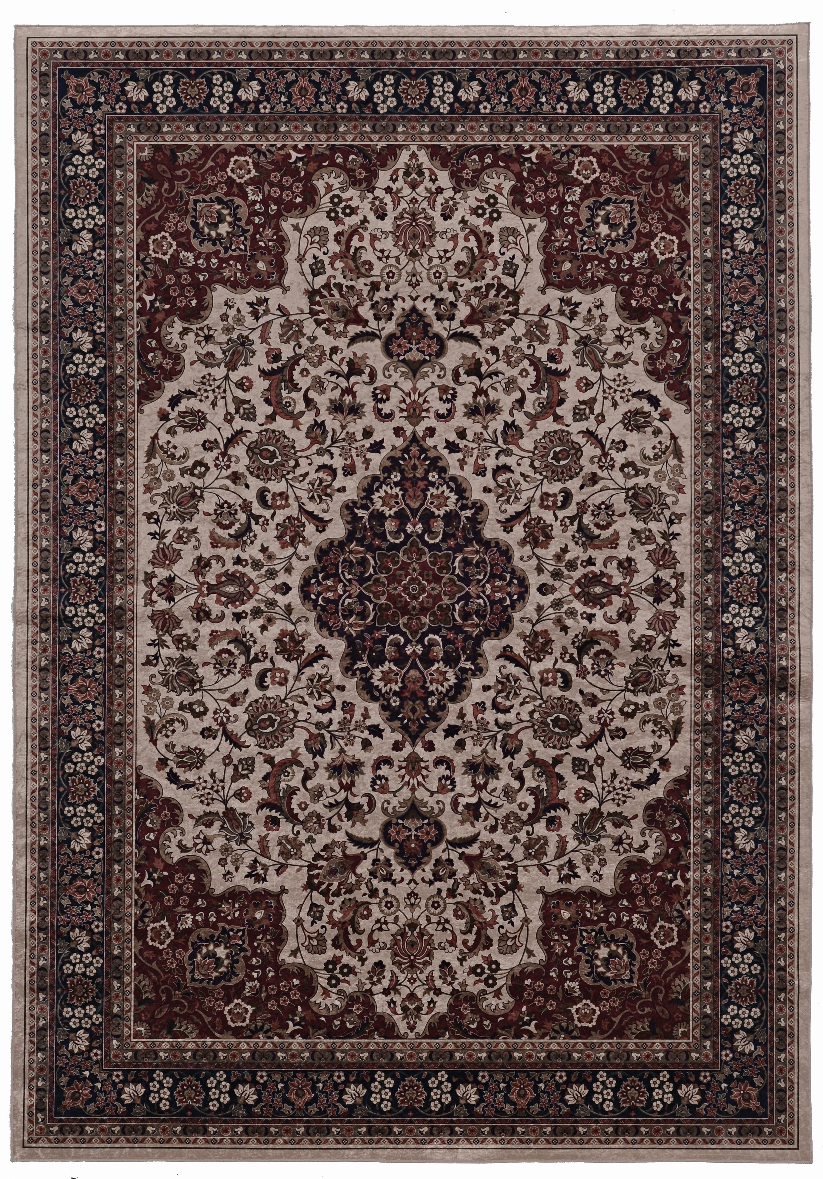 Cream And Rust Pattern Rug Free Shipping! Linon Emerald Barton Cream & Rust 5x7 Rectangular Indoor ...