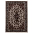 thumbnail image 1 of Linon Emerald Cream and Rust, 6'7" x 9'7" Area Rug, 1 of 5