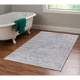 thumbnail image 1 of Contemporary Home Living 3.25' x 5' Tribal Lattice Area Throw Rug - Gray and Blue, 1 of 7