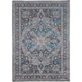 thumbnail image 1 of Linon Emerald Gray and Teal, 6'7" x 9'7" Area Rug, 1 of 10