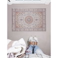 thumbnail image 1 of Contemporary Home Living 2.25' x 3.25' Floral Medallion Area Throw Rug - Cream and Blue, 1 of 8