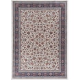 thumbnail image 1 of Linon Emerald Ritchie Ivory & Blue 5x7 Area Rug, 1 of 8