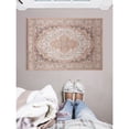 thumbnail image 1 of Contemporary Home Living 2.25' x 3.25' Medallion Rectangular Area Throw Rug - Cream and Red, 1 of 8