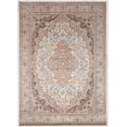 thumbnail image 1 of Linon Home Decor Emerald Area Rug Collection, Ivory and Gold, 6'7" x 9'7", 1 of 5