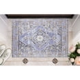 thumbnail image 1 of Contemporary Home Living 2.25' x 3.25' Geometric Medallion Rectangular Area Throw Rug - Purple and, 1 of 7