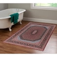 thumbnail image 1 of Contemporary Home Living 3.25' x 5' Octagonal Medallion Area Throw Rug - Red and Blue, 1 of 7