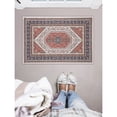 thumbnail image 1 of Contemporary Home Living 2.25' x 3.25' Geometric Medallion Area Throw Rug - Red and Navy Blue, 1 of 8