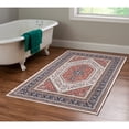 thumbnail image 1 of Contemporary Home Living 3.25' x 5' Medallion Geometric Area Throw Rug - Red and Navy Blue, 1 of 8