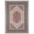 thumbnail image 1 of Linon Emerald Red and Navy 5' x 7' Area Rug, 1 of 9