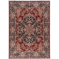 thumbnail image 1 of Linon Emerald Red and Navy, 5' x 7' Area Rug, 1 of 9