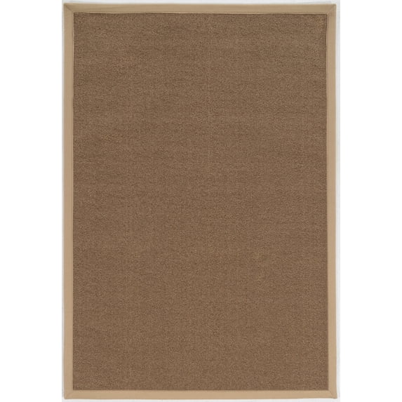 Linon Home Decor Faux Sisal Area Rug or Runner Collection, Brown and Beige, 9' x 12'