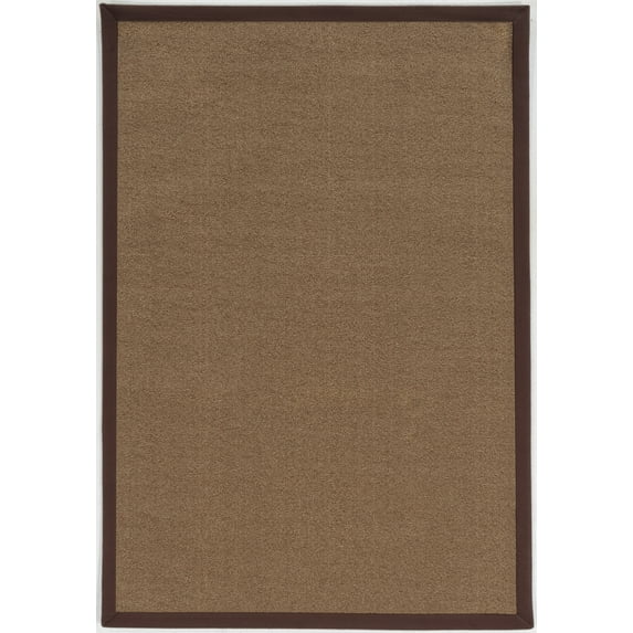 Linon Home Decor Faux Sisal Area Rug or Runner Collection, Brown and Brown, 9' x 12'