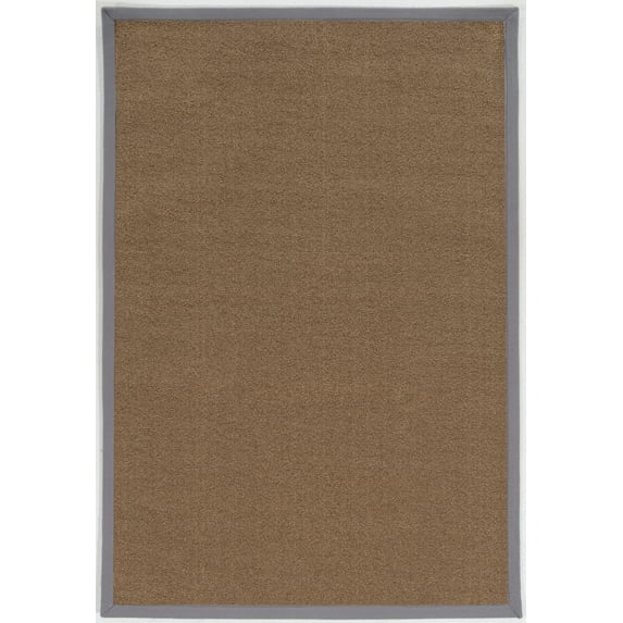 Linon Home Decor Faux Sisal Area Rug or Runner Collection, Brown and Slate, 7' x 9'