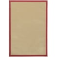 thumbnail image 1 of Linon Home Decor Faux Sisal Area Rug or Runner Collection, Natural and Red, 9' x 12', 1 of 4