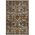 thumbnail image 1 of Linon Home Decor Illusions Area Rug Collection, Gold and Burgundy, 5' x 8', 1 of 5