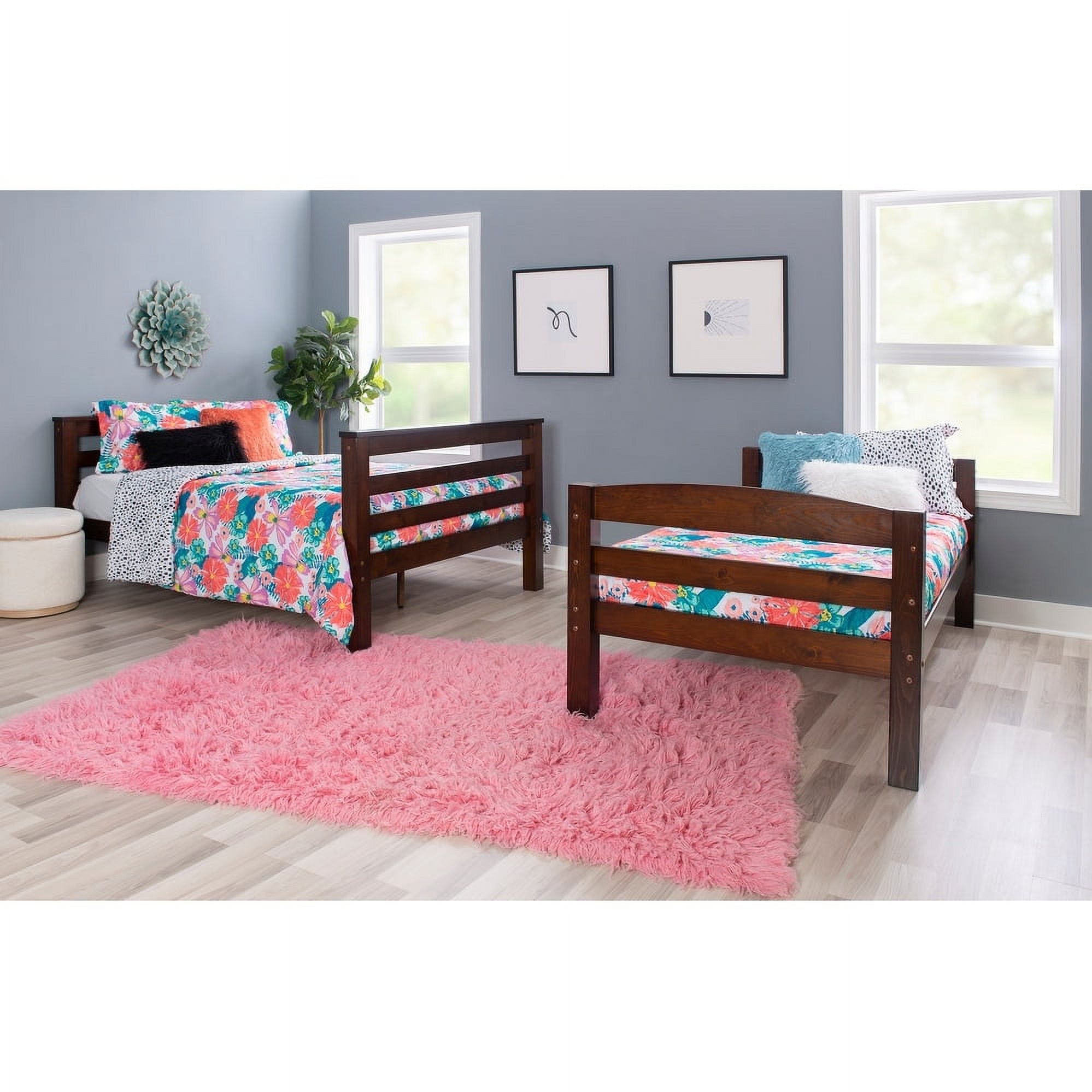Linon Home Decor Levi Solid Wood Twin over Full Bunk Bed Espresso ...