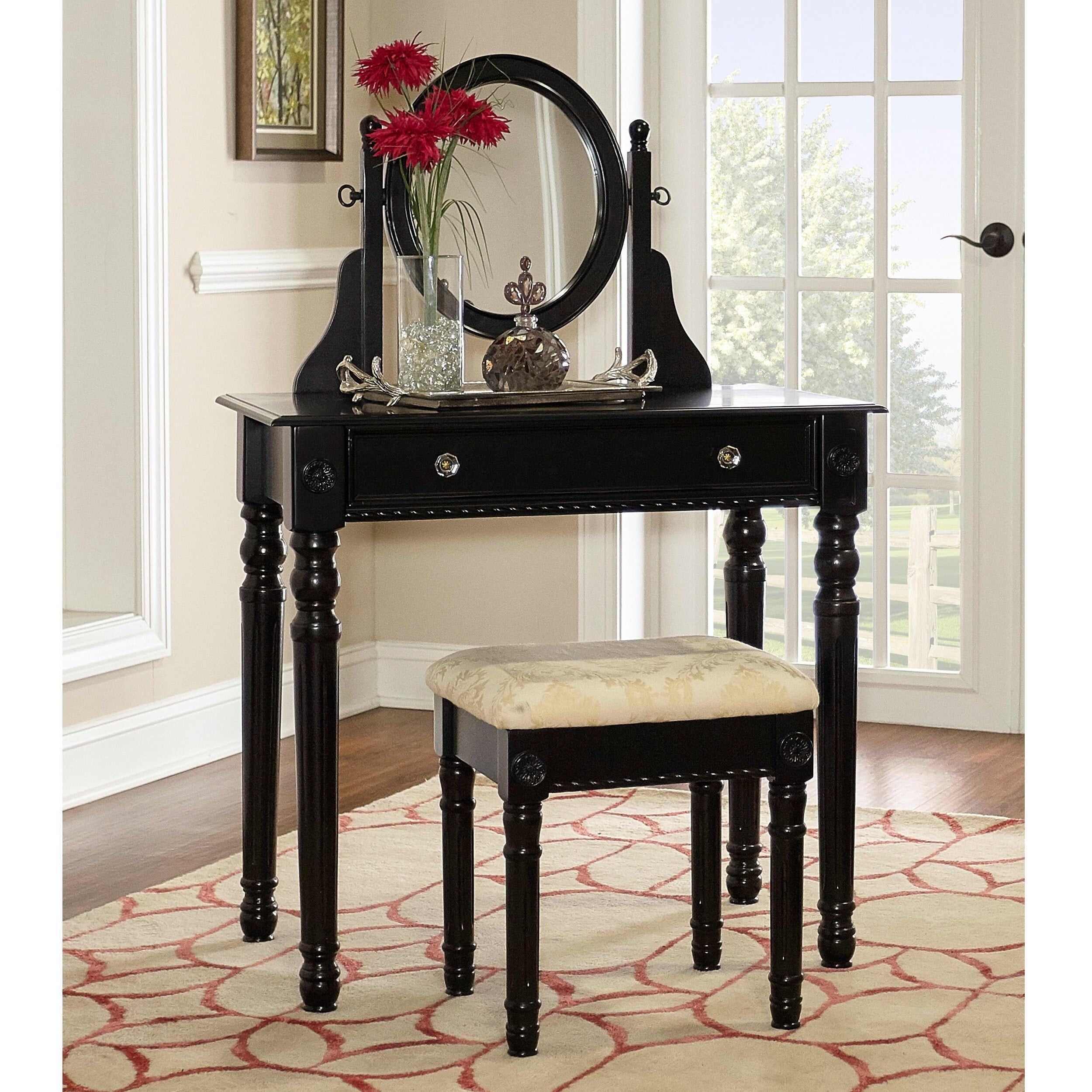 Linon Home Decor Lorraine Vanity Set, Multiple Colors - Walmart.com