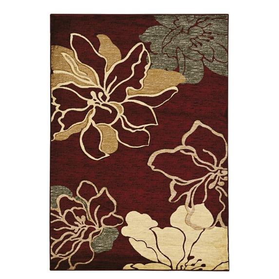 Linon Home Decor Masters Area Rug Collection, Ivory and Multicolor, 5' x 7.6'