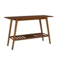 thumbnail image 1 of Linon Home Decor Meade Mid-Century Modern Console Table Brown Console Tables, 1 of 5