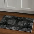 thumbnail image 1 of Linon Home Decor Milan Area Rug Collection, Beige and Aqua, 1.1' x 2.1', 1 of 4