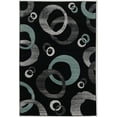thumbnail image 1 of Linon Home Decor Milan Area Rug Collection, Black and Ivory, 8' x 10.3', 1 of 3